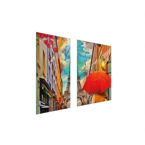 PLAQUE DE PROTECTION EN VERRE 75x52 PARIS (1/5)