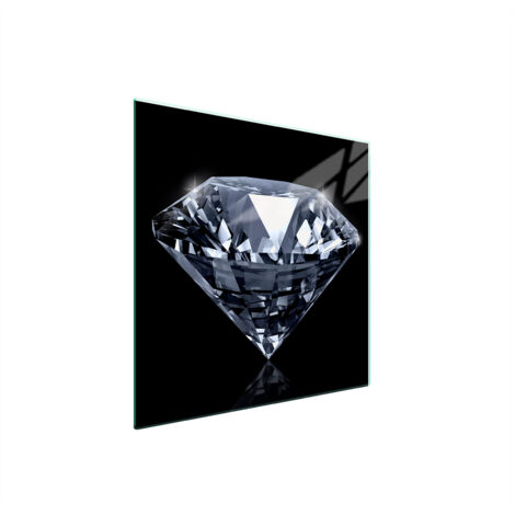 PLAQUE DE PROTECTION EN VERRE POUR POÊLE 50x52 DIAMANT (1/5)