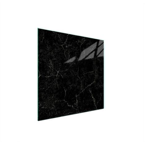 PLAQUE DE PROTECTION EN VERRE POUR POÊLE 50x52 MARBRE (1/5)