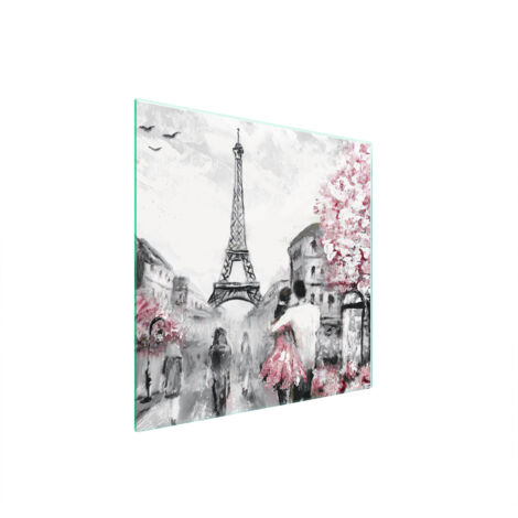 PLAQUE DE PROTECTION EN VERRE POUR POÊLE 50x52 PARIS (1/5)