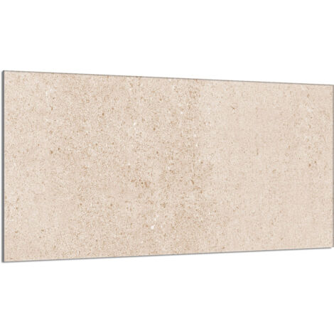 Plaque de protection en verre pour poêle 90x52 Beige