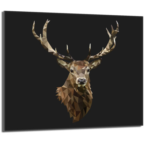 Plaque de protection en verre pour le poêle 60x52 Deer (1/5)