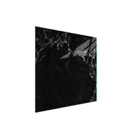 PLAQUE DE PROTECTION EN VERRE POUR POÊLE 50x52 MARBRE (1/5)