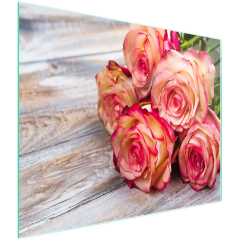 PLANCHE À DÉCOUPER EN VERRE 52x30 ROSE (1/5)