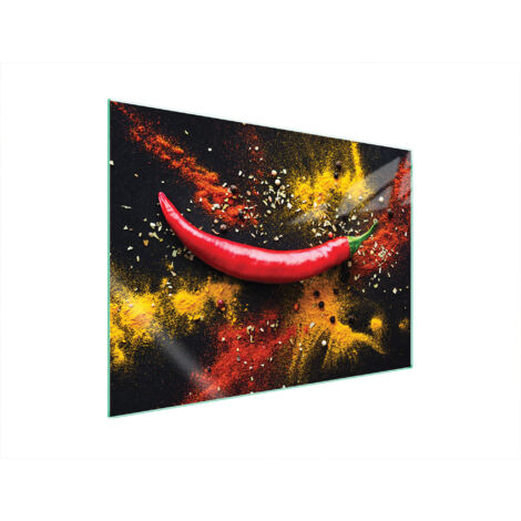 PLAQUE DE PROTECTION EN VERRE POUR POÊLE 70x52 CHILLI (1/5)