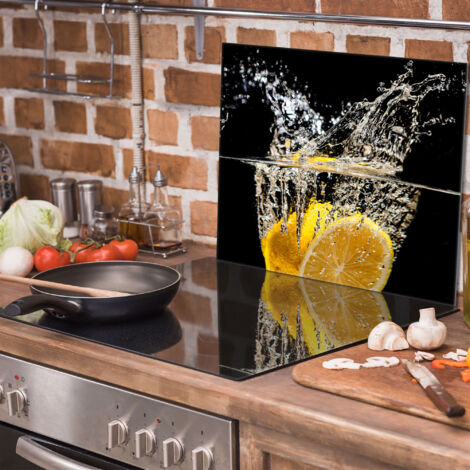 Decorwelt Protection Plaque Induction 60x52cm Verre Trempé - Couvercle Multifonction Cuisine