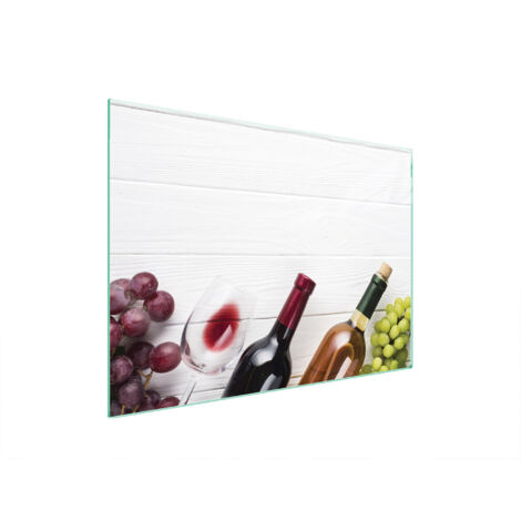PLAQUE DE PROTECTION EN VERRE POUR POÊLE 70x52 WINE (1/5)
