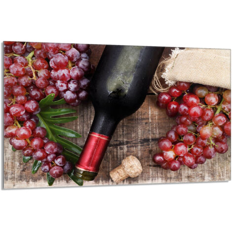 Plaque de protection en verre pour poêle 80x52 Wine (1/5)