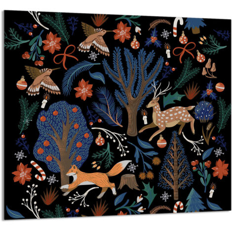 PANNEAU DE VERRE POUR CUISINE 65x60 Animaux (1/5)