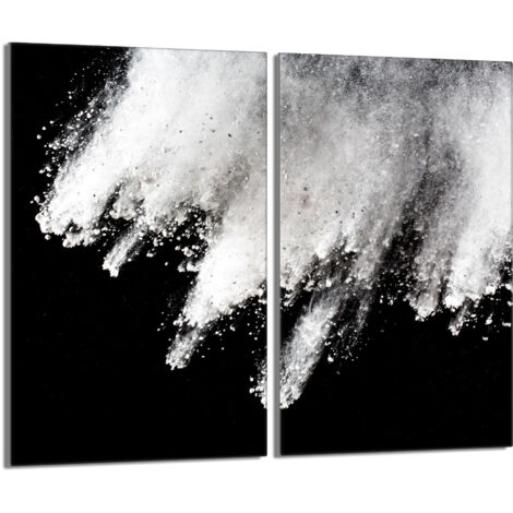 Plaque de protection en verre pour poêle 2x30x52 Explosion (1/5)