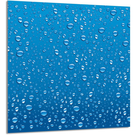 PANNEAU DE VERRE POUR CUISINE 60x65 Gouttes (1/5)