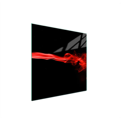 PLAQUE DE PROTECTION EN VERRE POUR POÊLE 50x52 NOIRE (1/5)