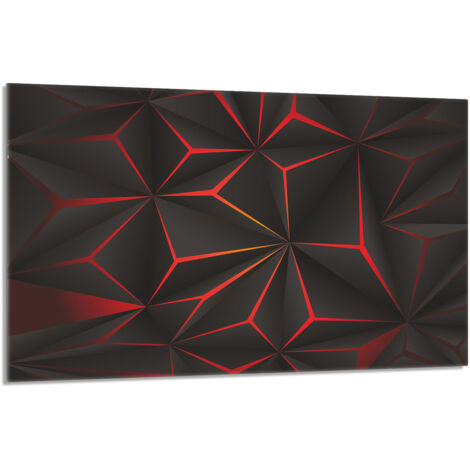 Plaque de protection en verre pour le poêle Motif 80x52 (1/5)