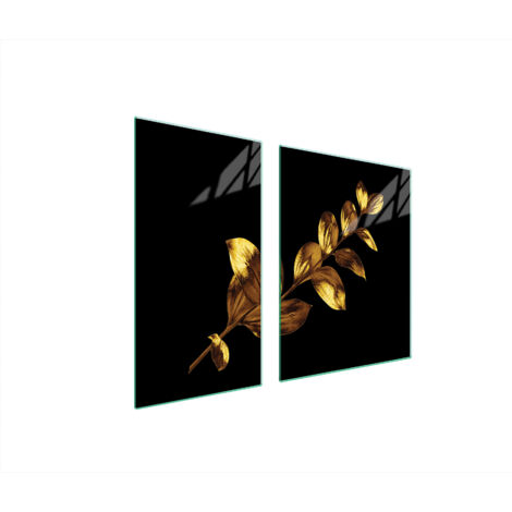 PLAQUE DE PROTECTION EN VERRE POUR POÊLE 90x52 OR