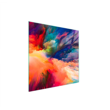 PLAQUE DE PROTECTION EN VERRE POUR POÊLE 50x52 COLORÉE (1/5)