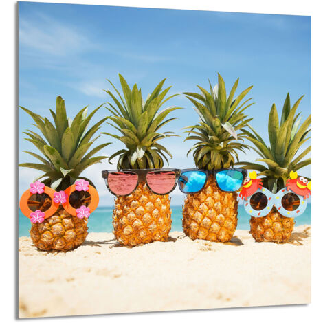 PANNEAU DE VERRE POUR CUISINE 60x65 Ananas (1/5)