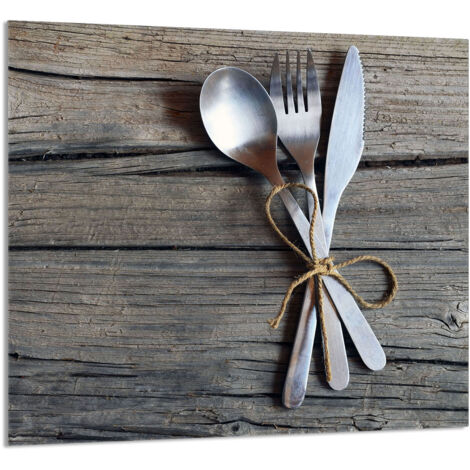 PANNEAU DE VERRE POUR CUISINE 65x60 Couverts (1/5)
