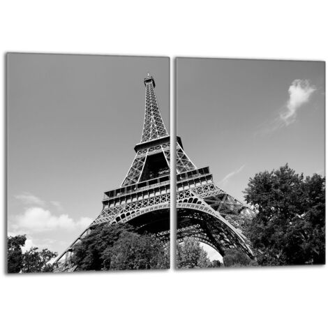 Plaque de protection en verre pour poêle 2x40x52 Paris (1/5)