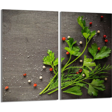 Plaque de protection en verre pour poêle 2x30x52 Pepper (1/5)