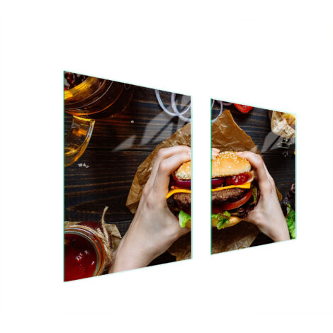 PLAQUE DE PROTECTION EN VERRE POUR POÊLE 85x52 HAMBURGER (1/5)