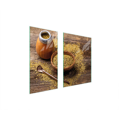 PLAQUE DE PROTECTION EN VERRE 75x52 YERBA (1/5)