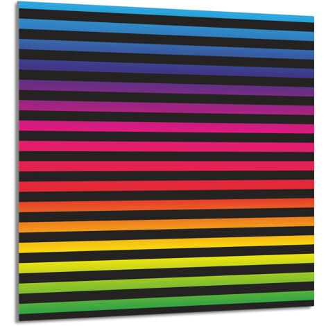 PANNEAU DE VERRE POUR CUISINE 60x65 Coloré (1/5)