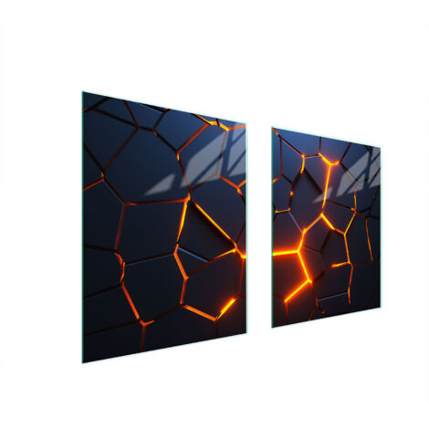 PLAQUE DE PROTECTION EN VERRE POUR POÊLE 85x52 MAGMA (1/5)