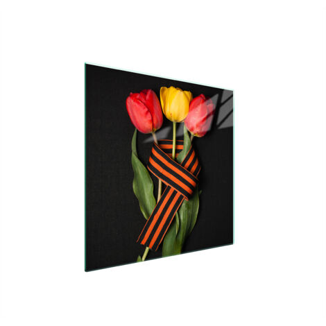 PLAQUE DE PROTECTION EN VERRE POUR POÊLE 50x52 ROSACE (1/5)