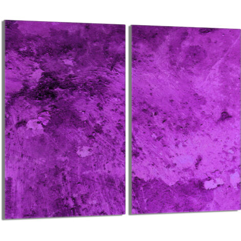 Plaque de protection en verre pour poêle 2x30x52 Violet (1/5)
