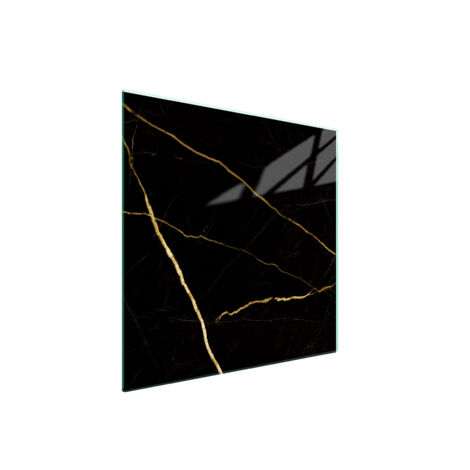 PLAQUE DE PROTECTION EN VERRE POUR POÊLE 50x52 MARBRE (1/5)