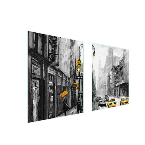 PLAQUE DE PROTECTION EN VERRE POUR POÊLE 85x52 CITY (1/5)
