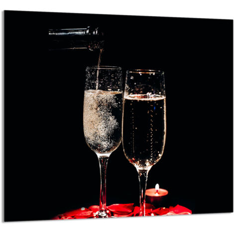 PANNEAU DE VERRE POUR CUISINE 65x60 Vin (1/5)
