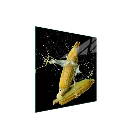 PLAQUE DE PROTECTION EN VERRE POUR POÊLE 50x52 MAÏS (1/5)