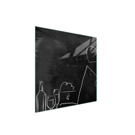 PLAQUE DE PROTECTION EN VERRE POUR POÊLE 50x52 NOIRE (1/5)