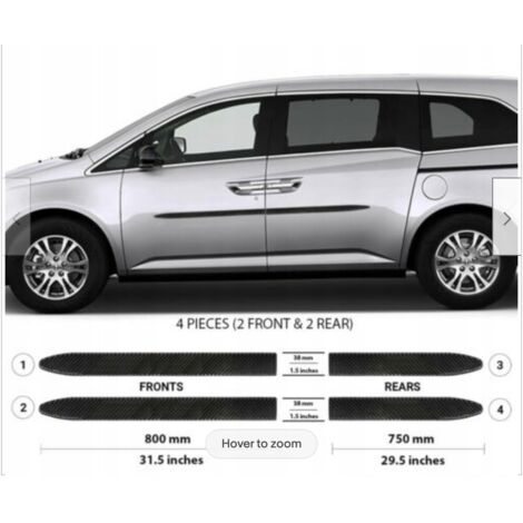 Garnitures de portes latérales noires pour Honda ODYSSEY 2011-2017 (1/5)