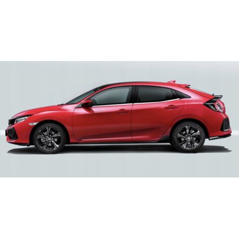 Moulures de porte et de vitres latérales chromées pour Honda Civic X HB (1/5)
