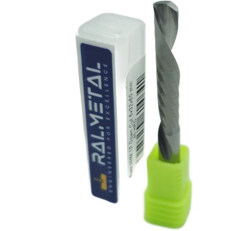 Fraise VHM pour bois 1P Coupe descendante 6 x 32 x 60 mm (1/3)