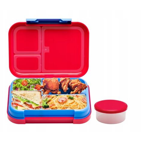 LUCHBOX POUR ENFANTS boîte à lunch compartimentée rose pour enfants (1/5)