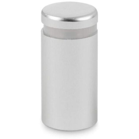 Support de montage en aluminium (entretoise) - 15 x 20 mm, argent mat (1/3)