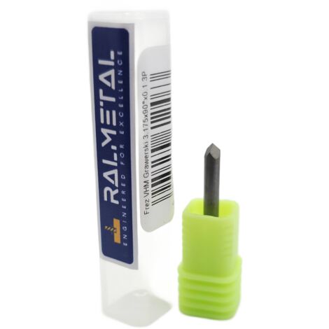 Fraise à graver en carbure monobloc 3,175 x 90° x 0,1 mm 3P (1/5)