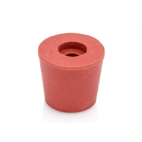 4 Bouchons Caoutchouc 1 Trou 19x14x25mm Noir - Joint Conique, Uxcell, Neuf, Pour Tubes