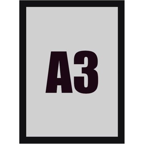 Cadre magnétique A3 (noir) (1/4)