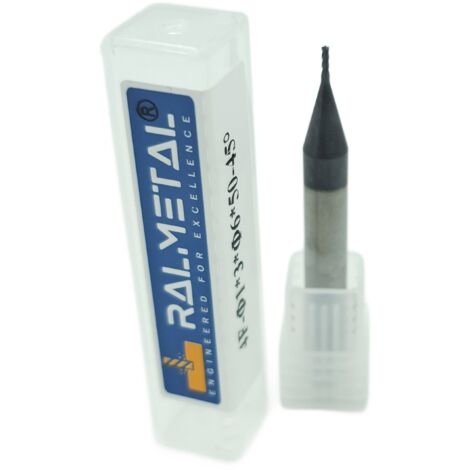 Fraise en carbure monobloc 1 x 6D x 50 mm, 4 dents, dureté 45 HRC (1/4)