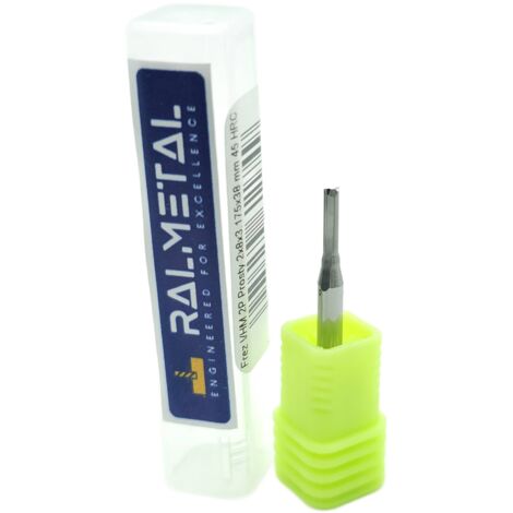Fraise droite VHM pour bois Styrodur 2 x 8 x 3,175 x 38 mm (1/5)
