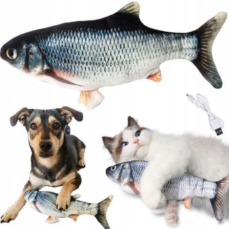 De poisson interactif pour chat, poisson mobile électrique réaliste, en