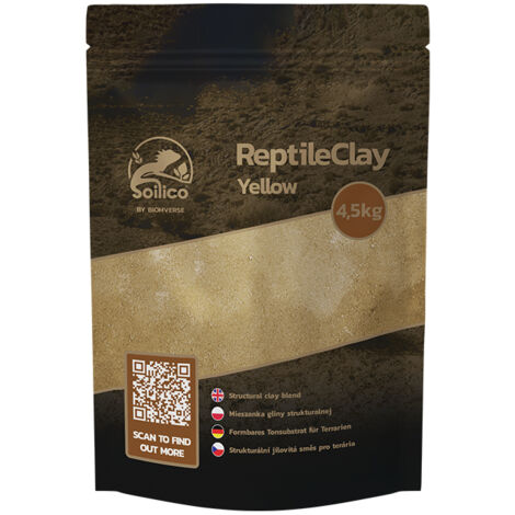 Argile pour reptiles Soilico JAUNE 4,5 kg (1/2)