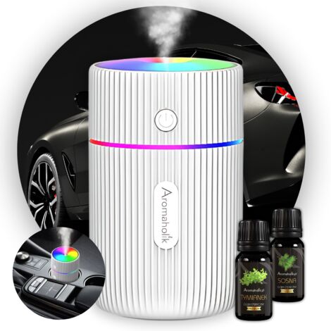 Diffuseur d'huiles essentielles USB Humidificateur d'air LED pour voiture (1/5)