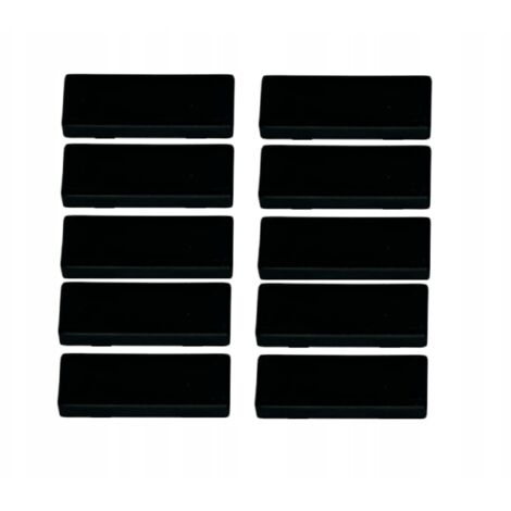 Lot de 10 cache-trous d'évacuation d'eau pour fenêtres, noirs