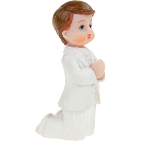 Figurine PETITCOLLIN Le Communiant Avec Cierge – Hauteur 17 Cm, Vintage