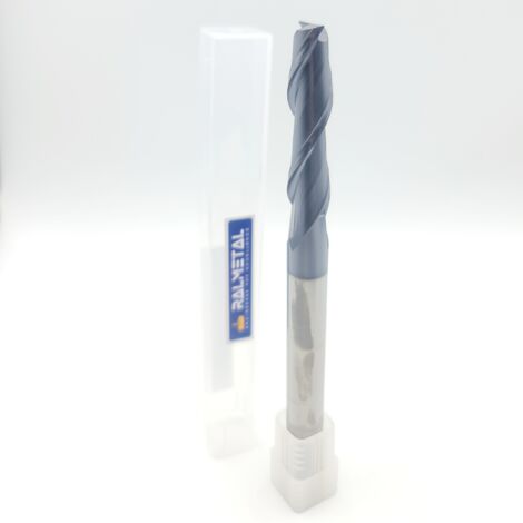 Fraise en carbure monobloc 12 x 30 x 100 mm, 2 dents, dureté 45 HRC (1/3)